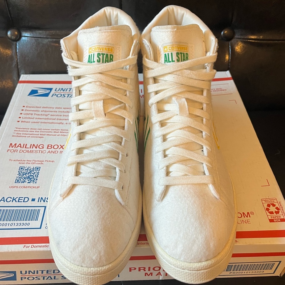 Converse Pro Leather High “Breaking Down Barriers – Crispus‎ Attucks” White Felt - Picture 2 of 7